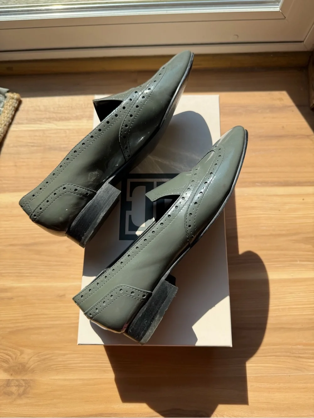 Ivanka Trump Grey Patent Leather Women's Loafers